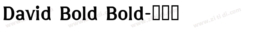 David Bold Bold字体转换